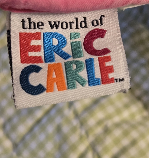 Pottery Barn Kids Eric Carle The Very Hungry Caterpillar Butterfly Gingham Quilt - Picture 5 of 16